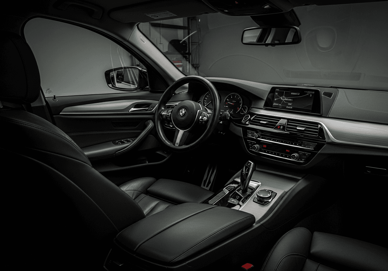 BMW 5 Series след цялостно почистване на интериор